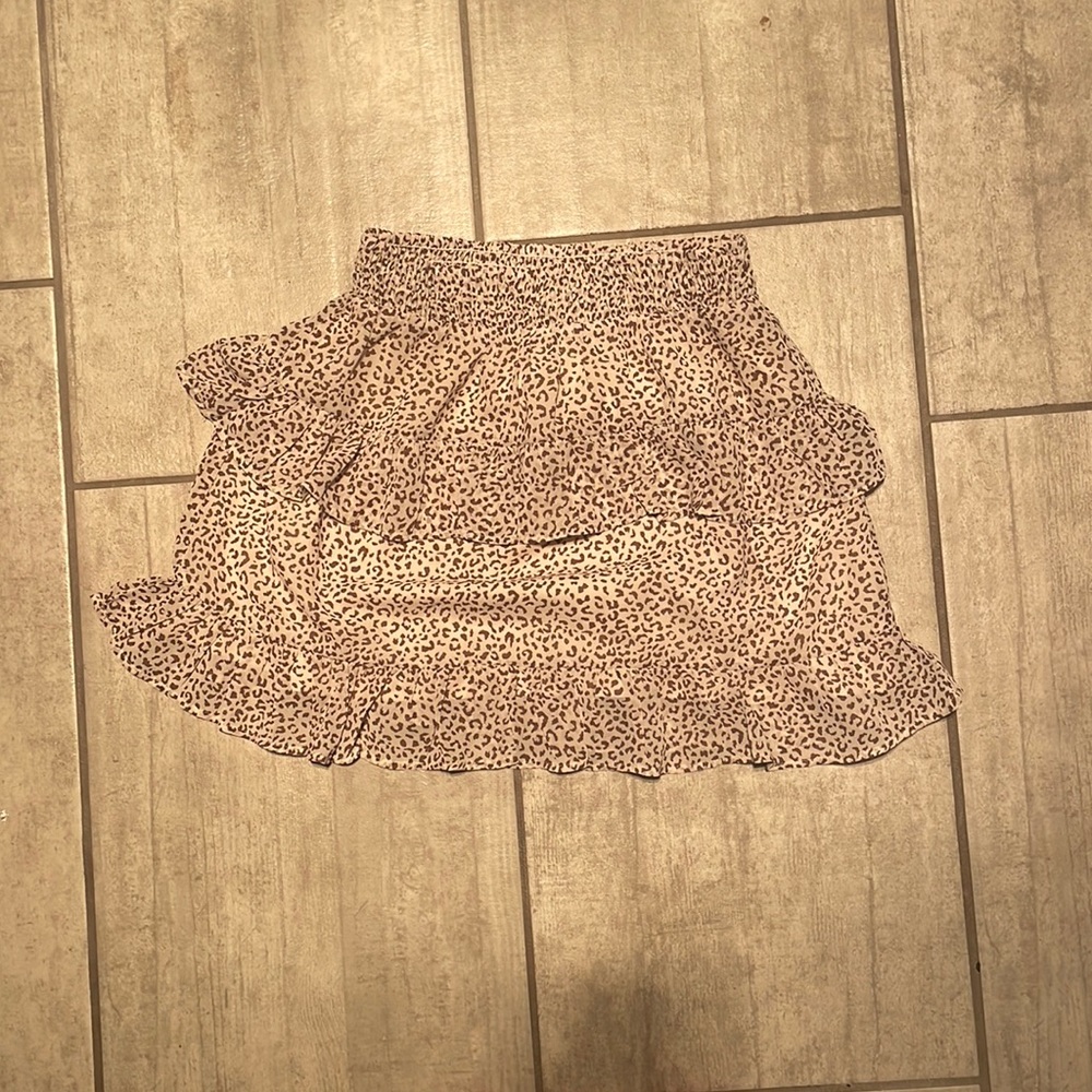 Cheetah print skirt
